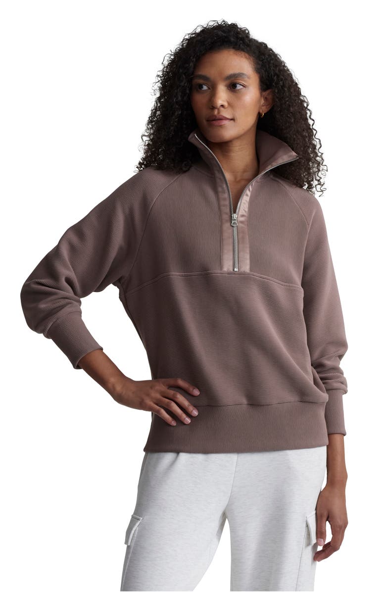 Varley Lismore Rib Half Zip Sweatshirt, Alternate, color,