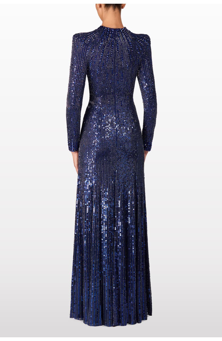Jenny Packham Aurora Sequined Gown, Alternate, color, Light Navy