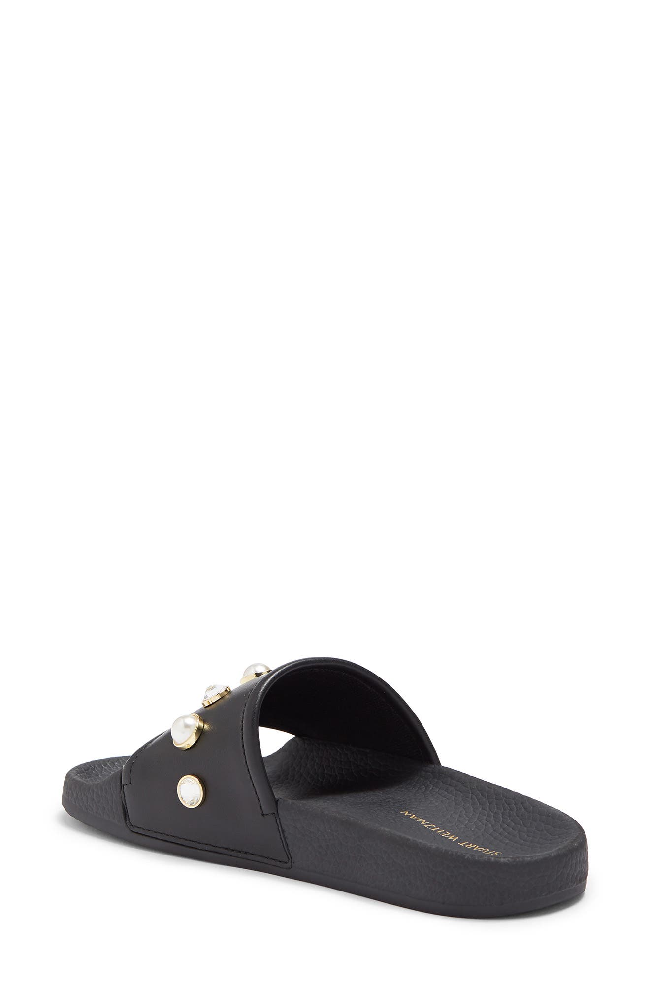Stuart Weitzman Pearlshine Pool Slide Sandal, Alternate, color, 
