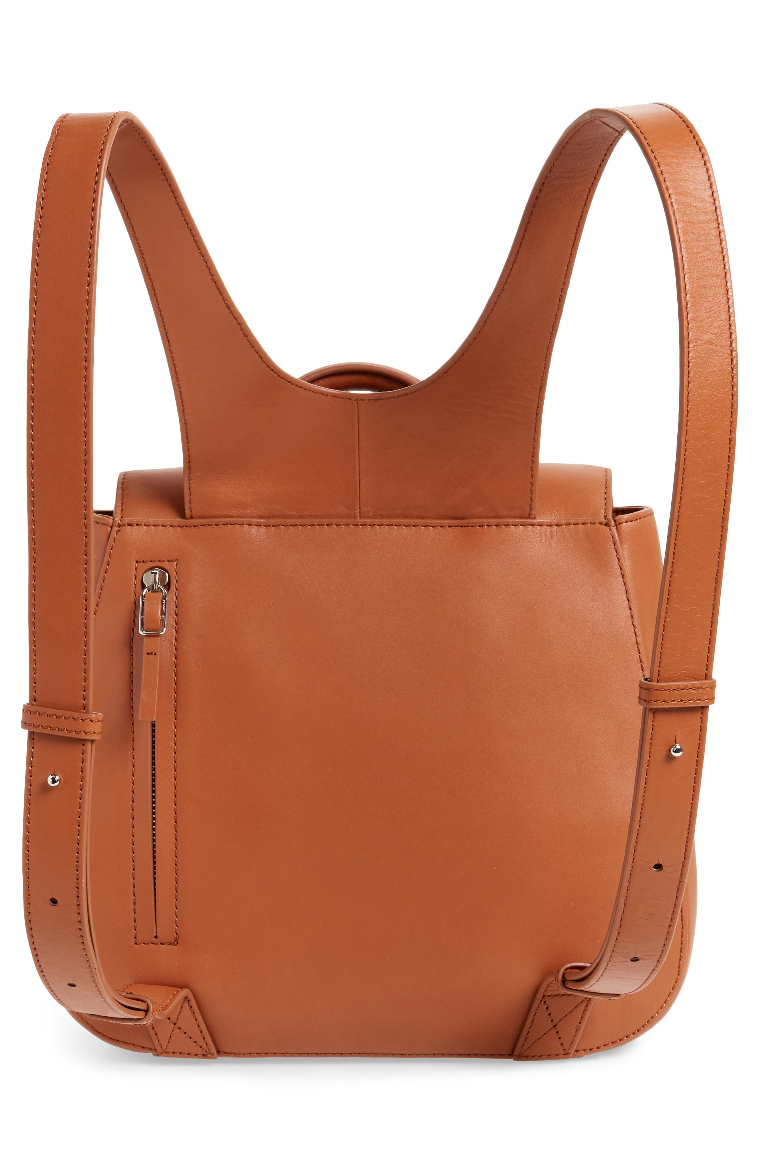 Kate Calfskin Leather Backpack, Alternate, color, SADDLE