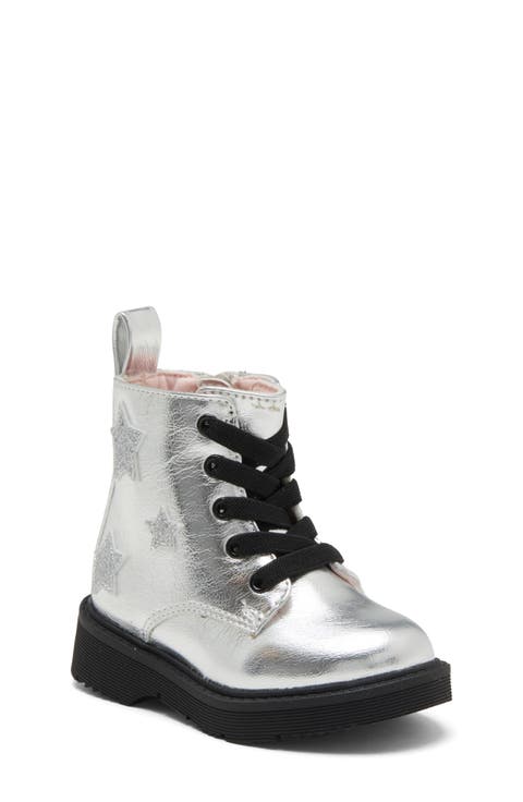Kids' Valor Star Faux Leather Combat Boot