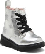 Harper Canyon Kids' Valor Star Faux Leather Combat Boot