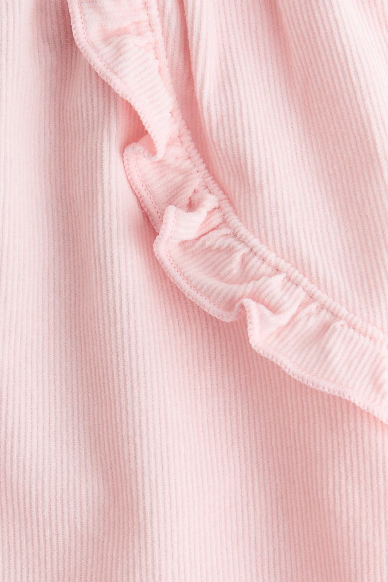 Frill-trimmed Corduroy Trousers, Alternate, color, Light pink