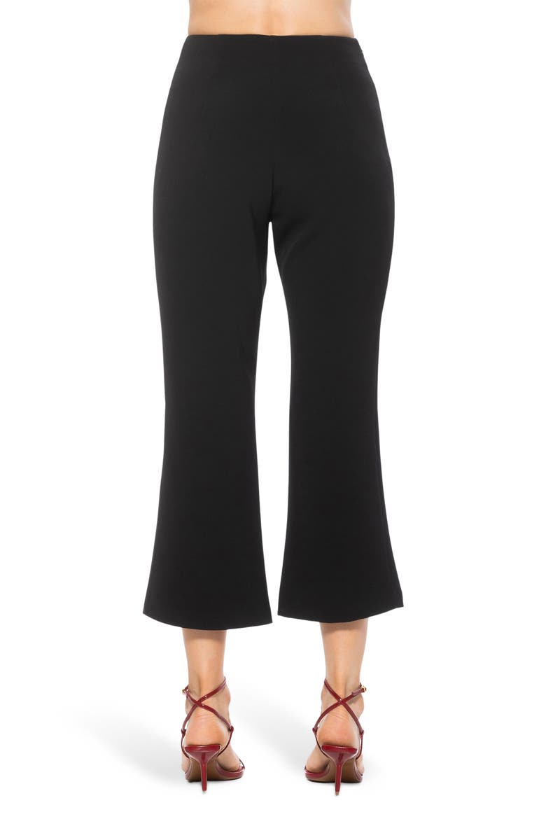 Quinn Flared Cropped Pants, Alternate, color, BLACK