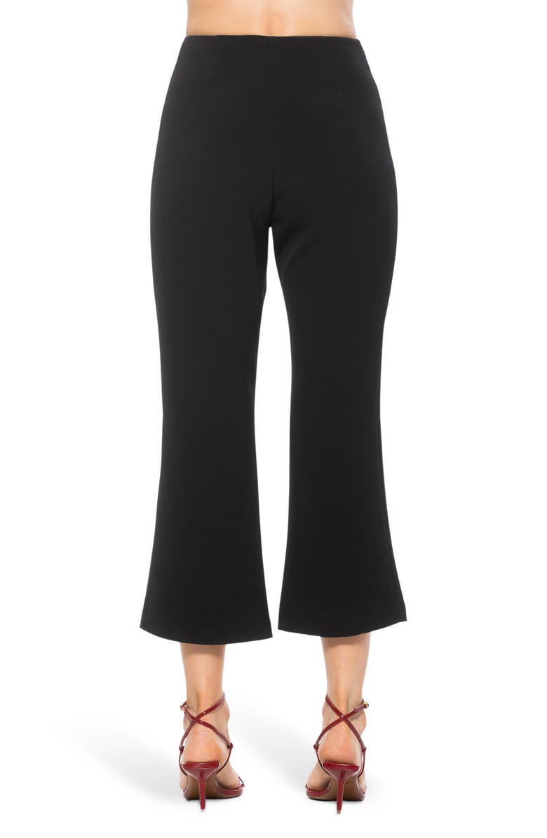 Alexia Admor Quinn Flared Cropped Pants, Alternate, color, Black