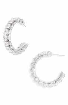 Tasha Stone Hoop Earrings