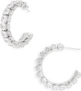 Tasha Stone Hoop Earrings