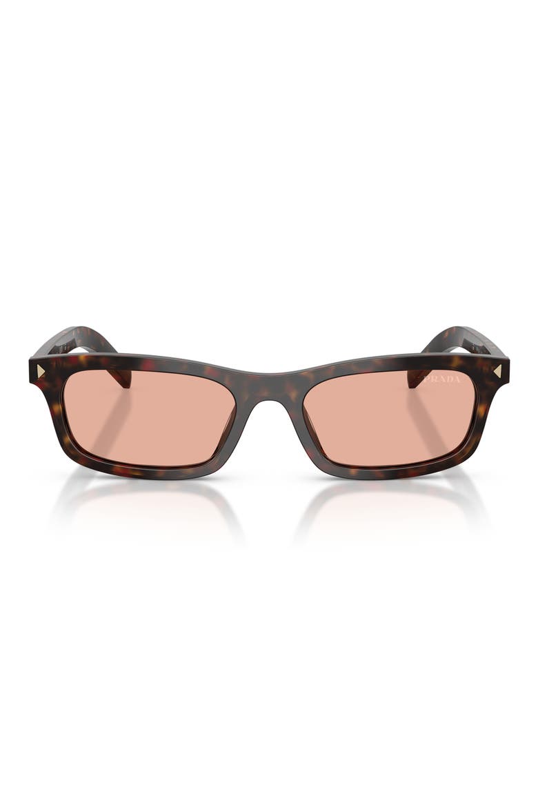 53mm Pillow Sunglasses, Main, color, ROOT TORTOISE / PINK