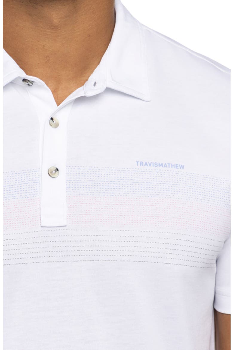 Gulf Side Stripe Polo, Alternate, color, WHITE