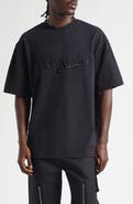 Acne Studios Tourist Logo Embroidered Cotton T-Shirt