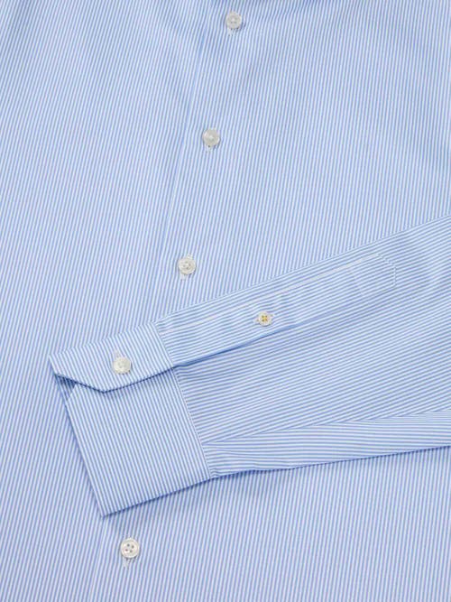 Robert Talbott Reynolds Mini Stripe Twill Shirt In Blue