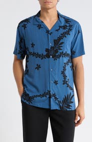 TENŌRE Floral Camp Shirt