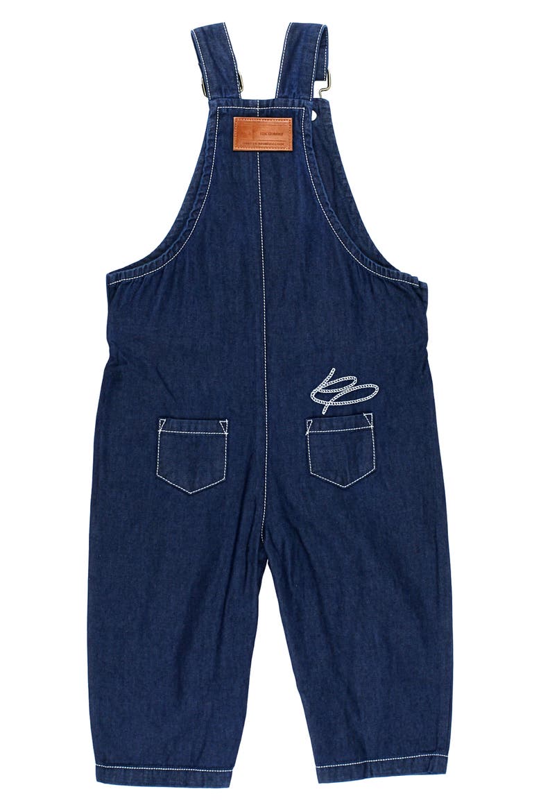 Organic Cotton Overalls, Alternate, color, TRUE BLUE