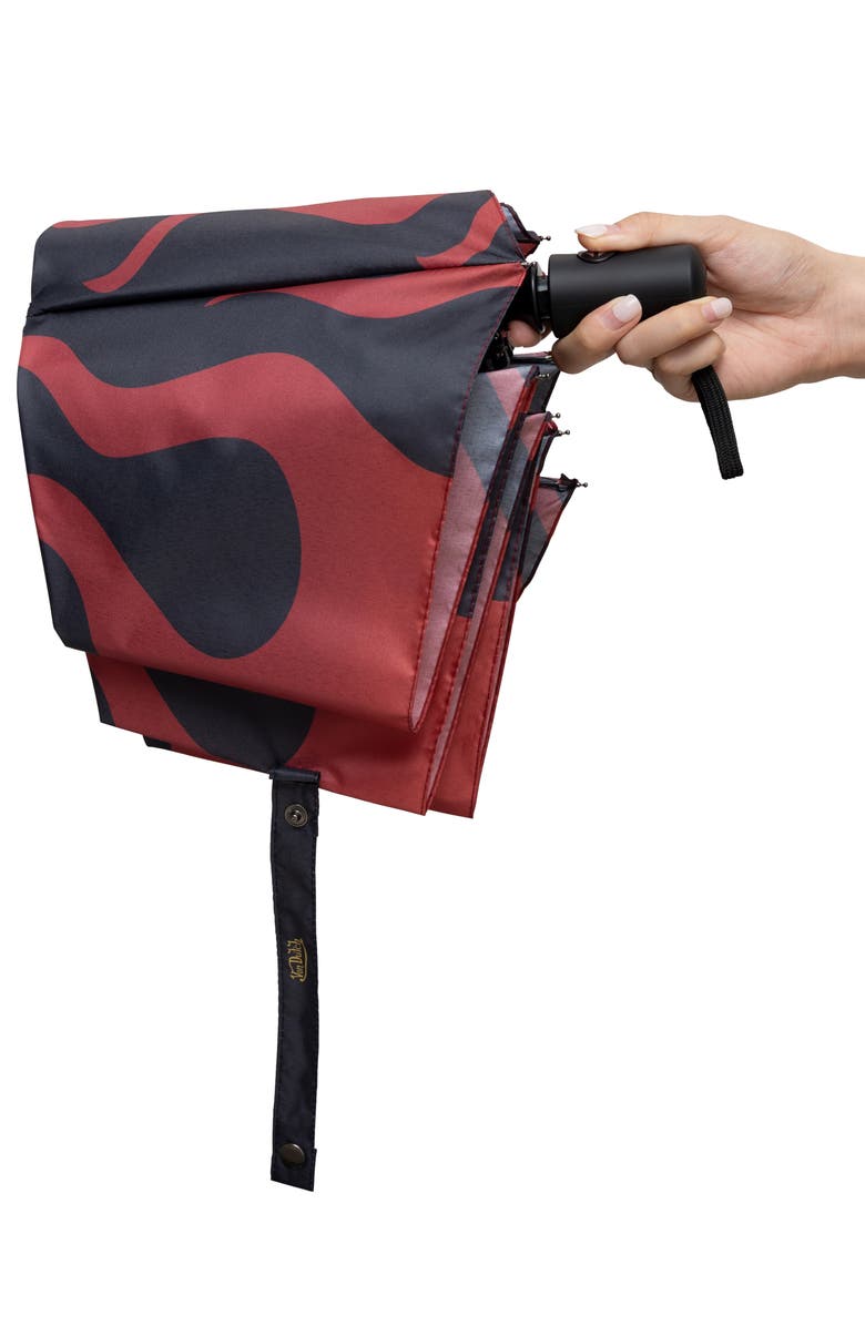 Von Dutch Compact Automatic Umbrella, Strong & Portable, Alternate, color, Nitro