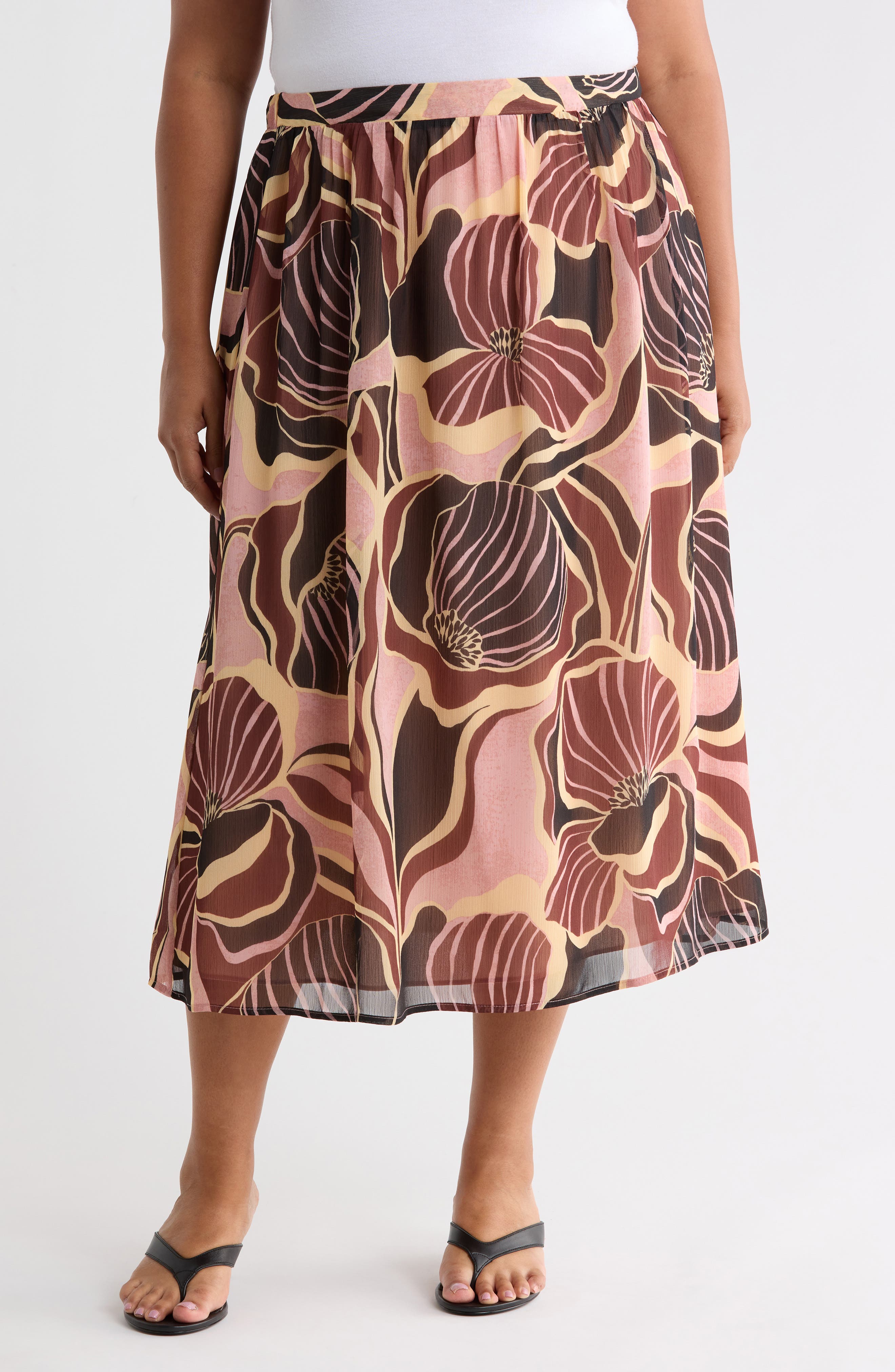 Mosaic Floral Skirt