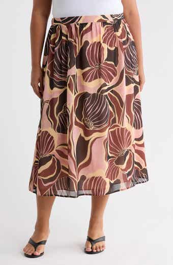 Mosaic Floral Skirt