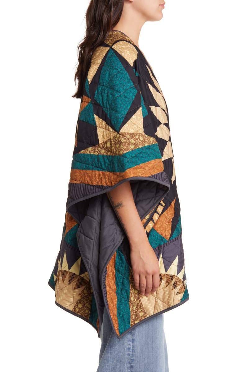 Treasure & Bond Quilted Ruana, Alternate, color,