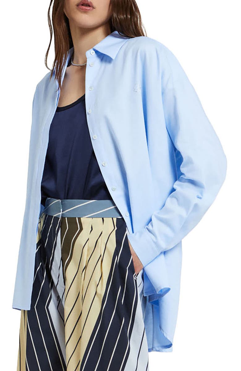 ottod'Ame Cotton Shirt, Alternate, color, Blue