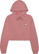 Dalix Heartly Ghost Cropped Hoodie