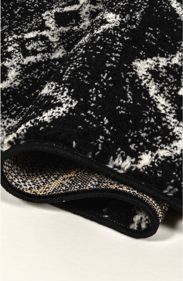 JONATHAN Y Aksil Moroccan Beni Souk Area Rug, Alternate, color, Black/Cream