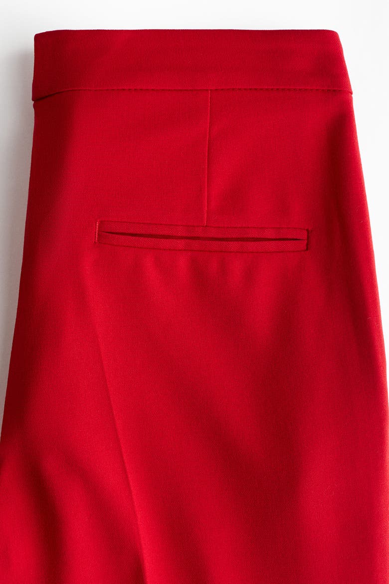 Flared Tailored Trousers, Alternate, color, Red