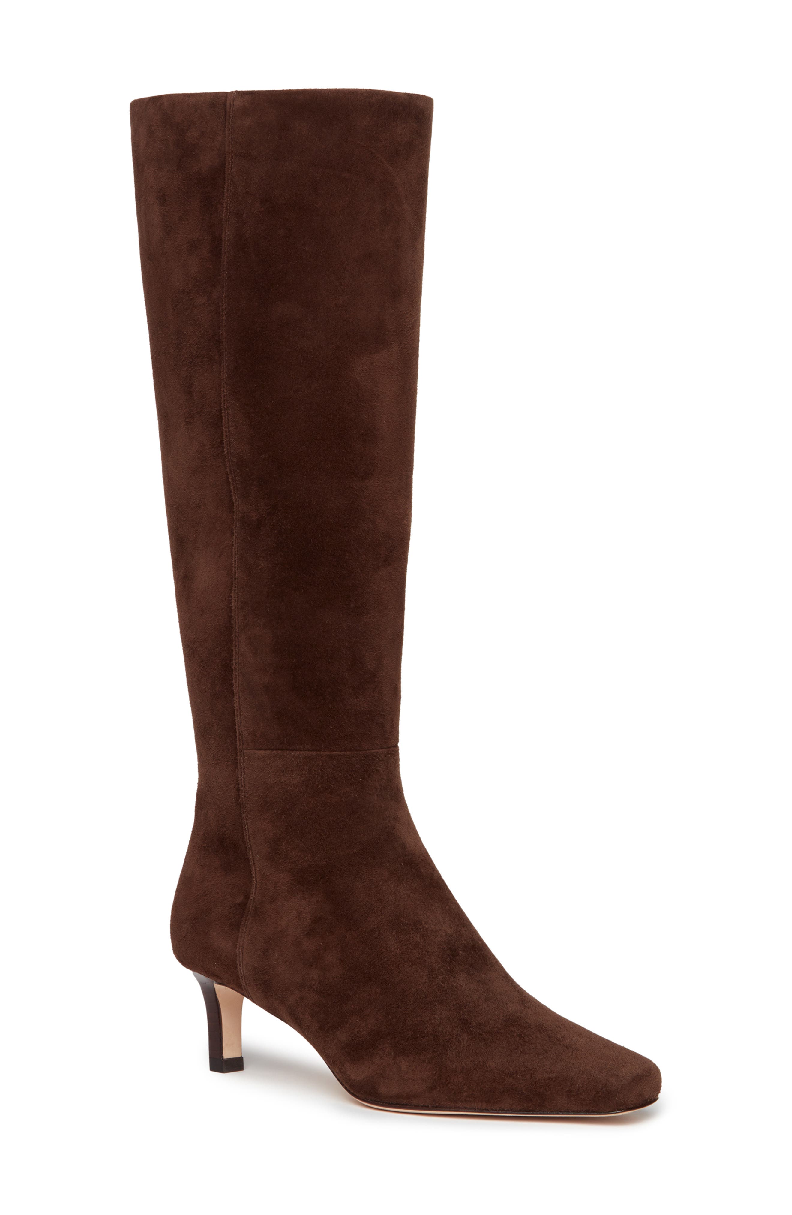 PAIGE Ansley Knee High Boot, Main, color, Chocolate