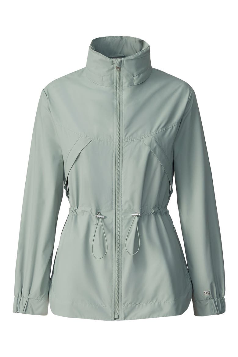 Water Repellent Hooded Coat, Alternate, color, FERN