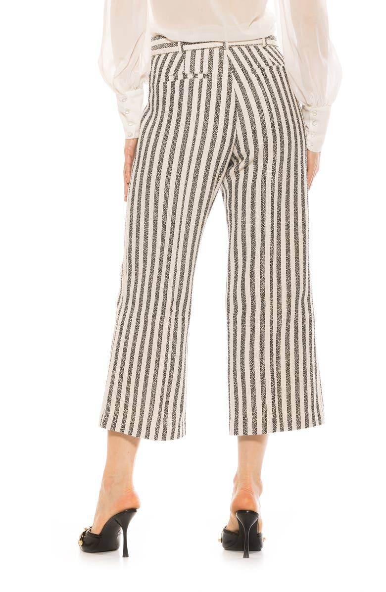 Alexia Admor Caden Tweed Wide Leg Pants, Alternate, color, Navy Stripe
