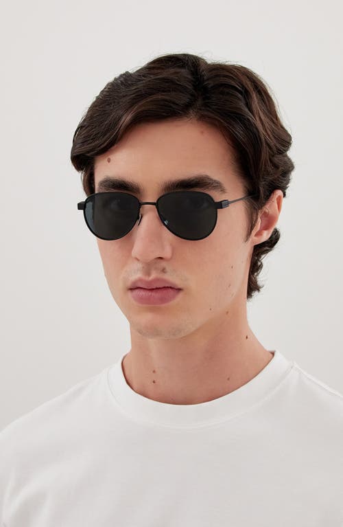 Saint Laurent 53mm Panthos Sunglasses In Black