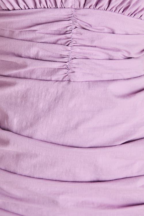Coast Strappy Multi Ruffle Midi Dress In Purple