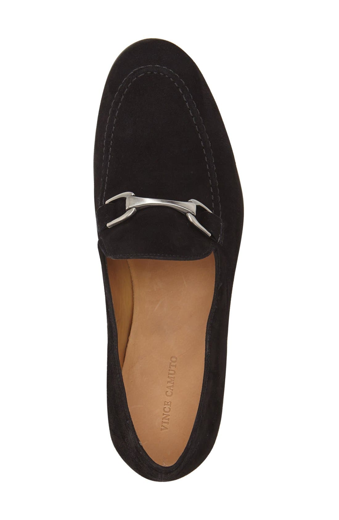 'Borcelo' Bit Loafer, Alternate, color, BLACK