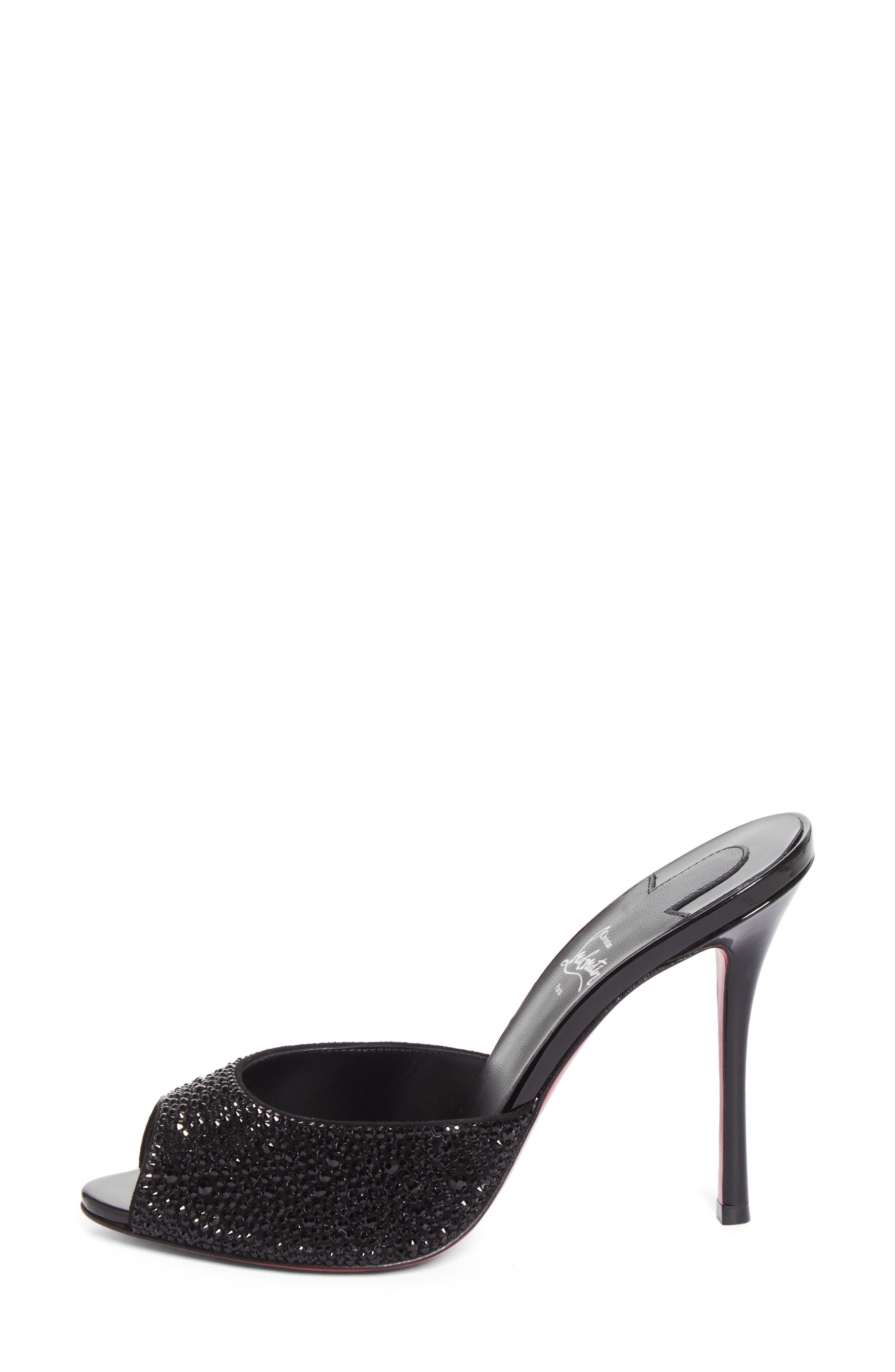 Me Dolly Strass Rhinestone Slide Sandal, Alternate, color, B873 VERSION BLACK/ BLACK