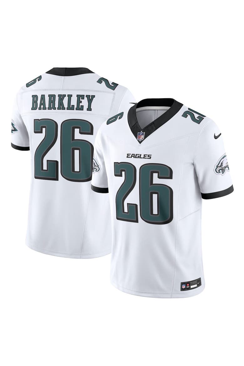 Men's Nike Saquon Barkley White Philadelphia Eagles  Vapor F.U.S.E. Limited Jersey, Main, color, White