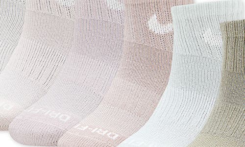 Nike Kids' 6-pack Performance Quarter Socks In Multi