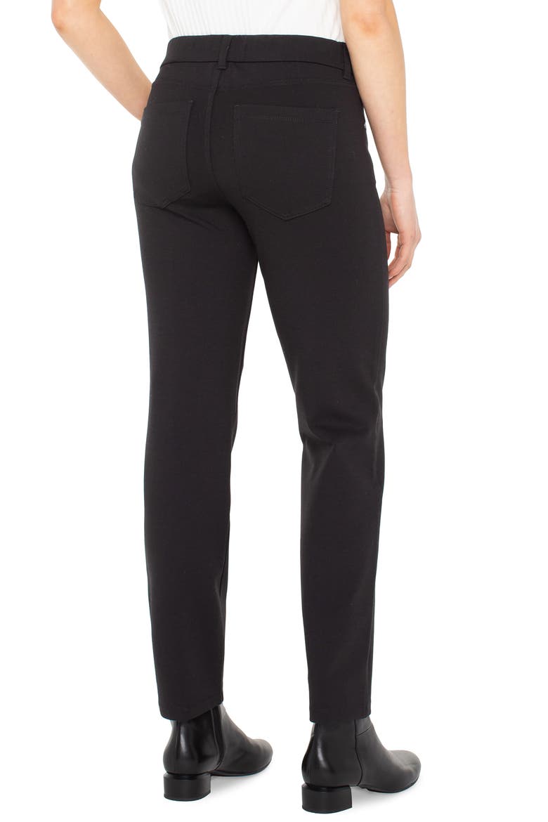 Gia High Waist Slim Glider Pants, Alternate, color, BLACK