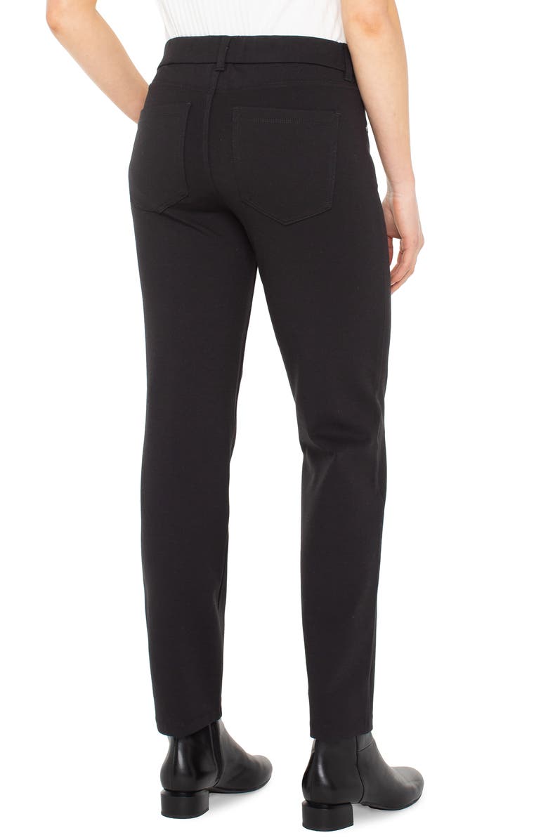 Liverpool Los Angeles Gia High Waist Slim Glider Pants, Alternate, color, Black