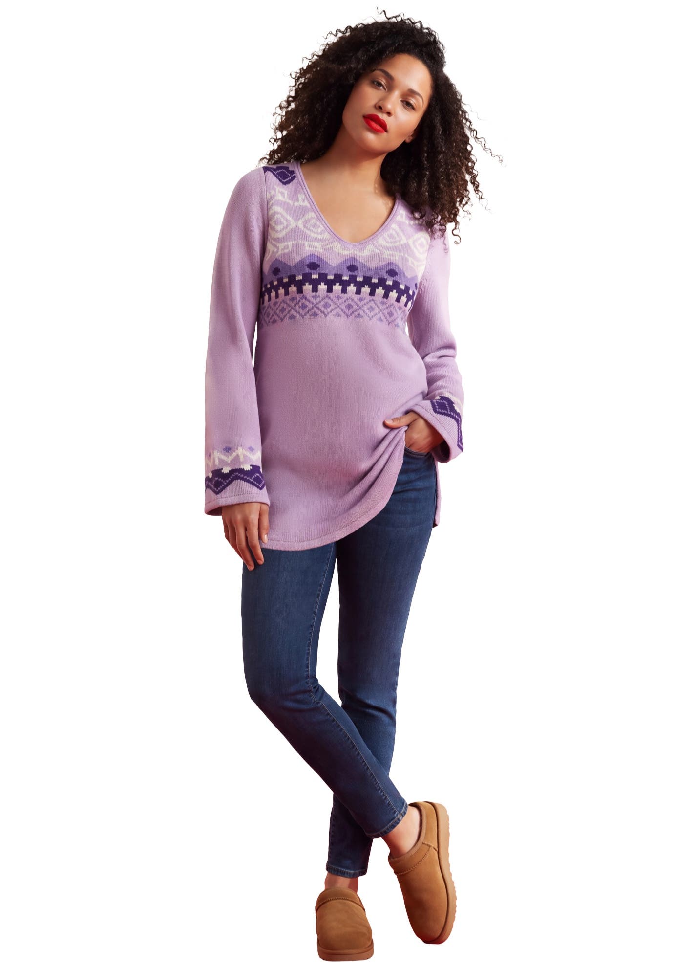 LAVENDER MULTI FAIR ISLE