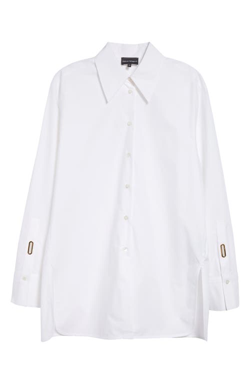 EMPORIO ARMANI EMPORIO ARMANI POPLIN BUTTON-UP SHIRT