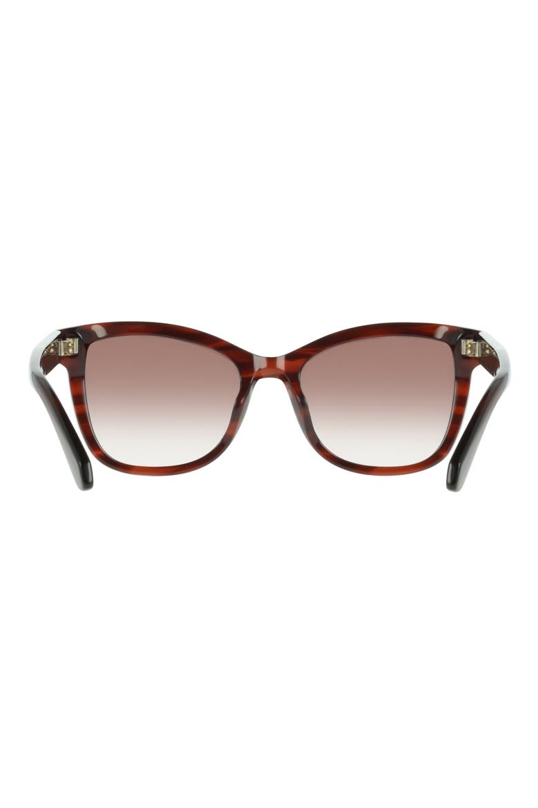 54mm Rectangle Sunglasses, Alternate, color, STRIPED WINE