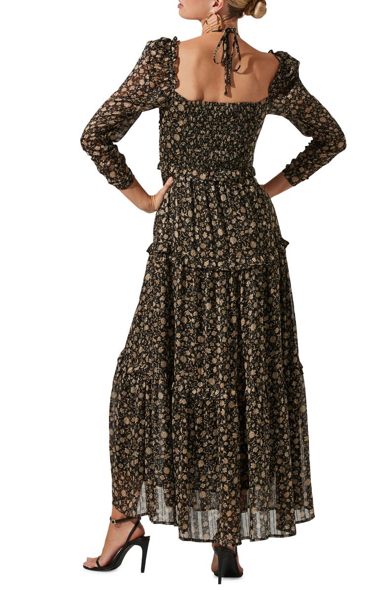 ASTR the Label Lovestruck Floral Tiered Maxi Dress, Alternate, color, 