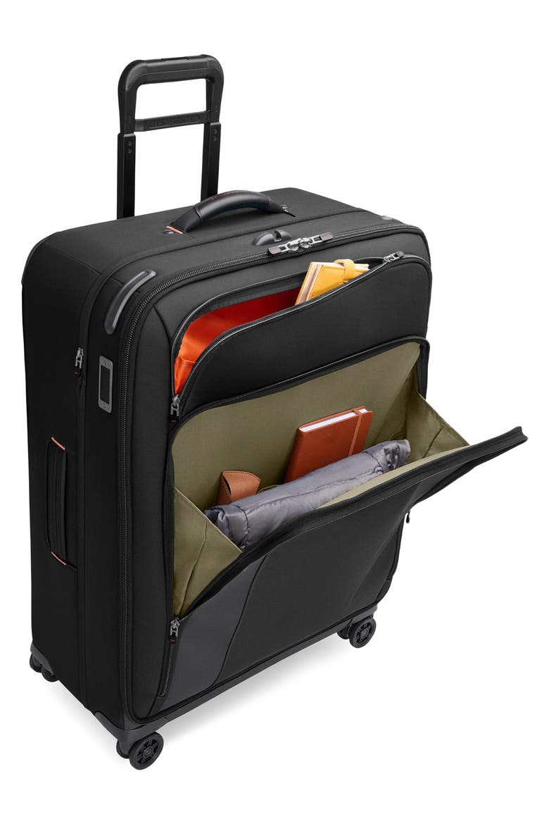 Large ZDX 29-Inch Expandable Spinner Packing Case, Alternate, color, BLACK