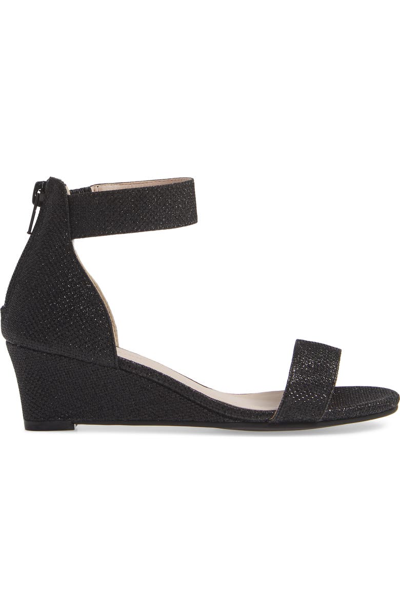 1901 Cora Glitter Wedge Sandal, Alternate, color,