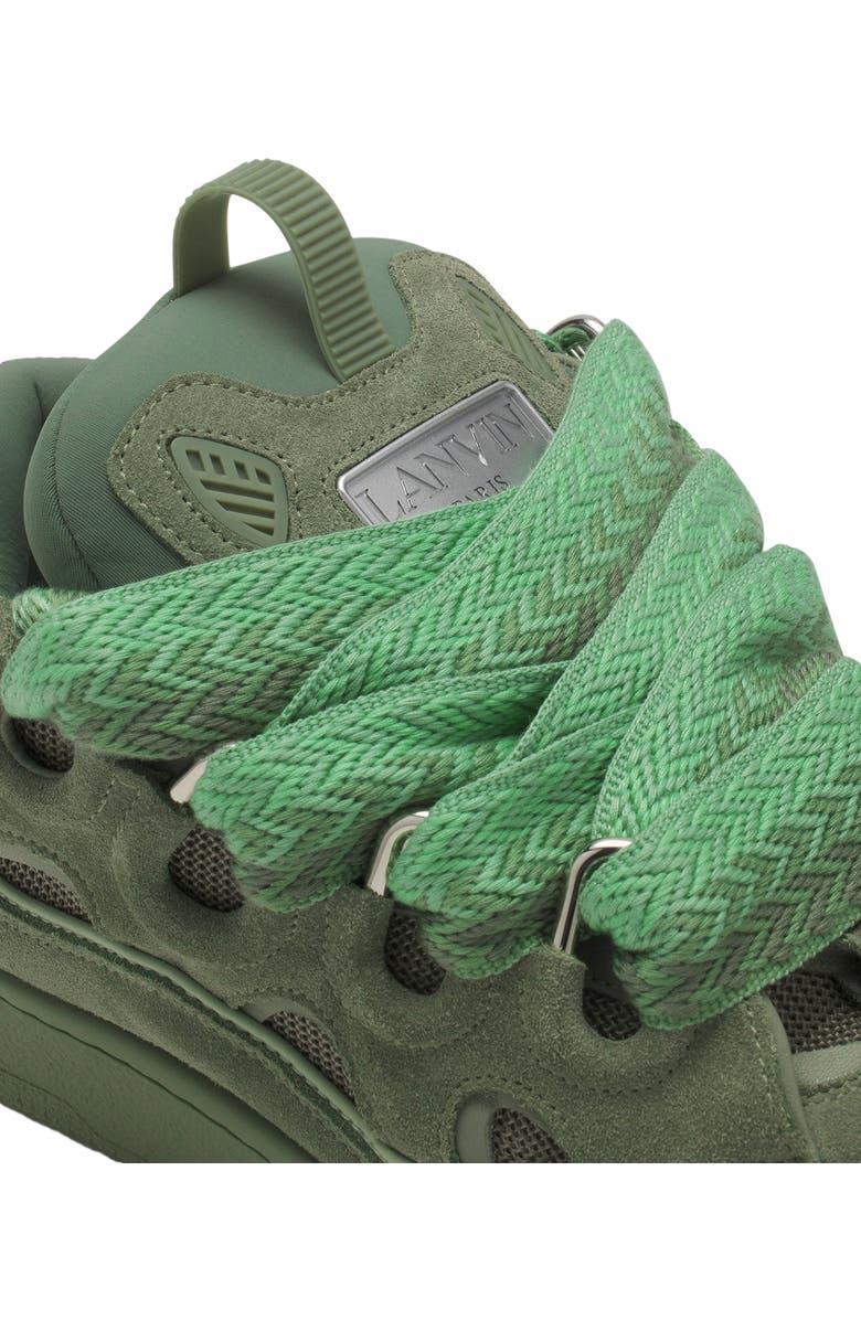 Lanvin Curb Monochrome Leather sneakers, Alternate, color,