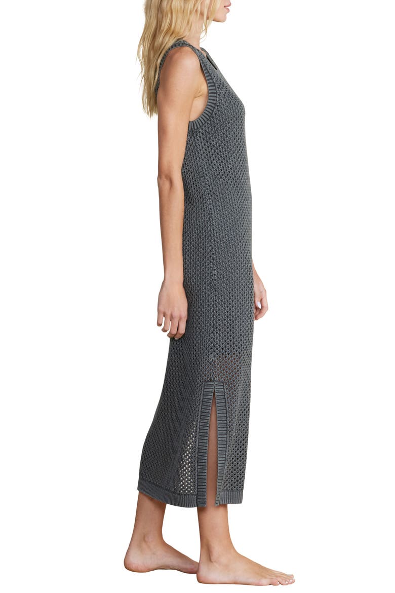 Sun Bleached Cotton Beach Dress, Alternate, color, FADED BLACK