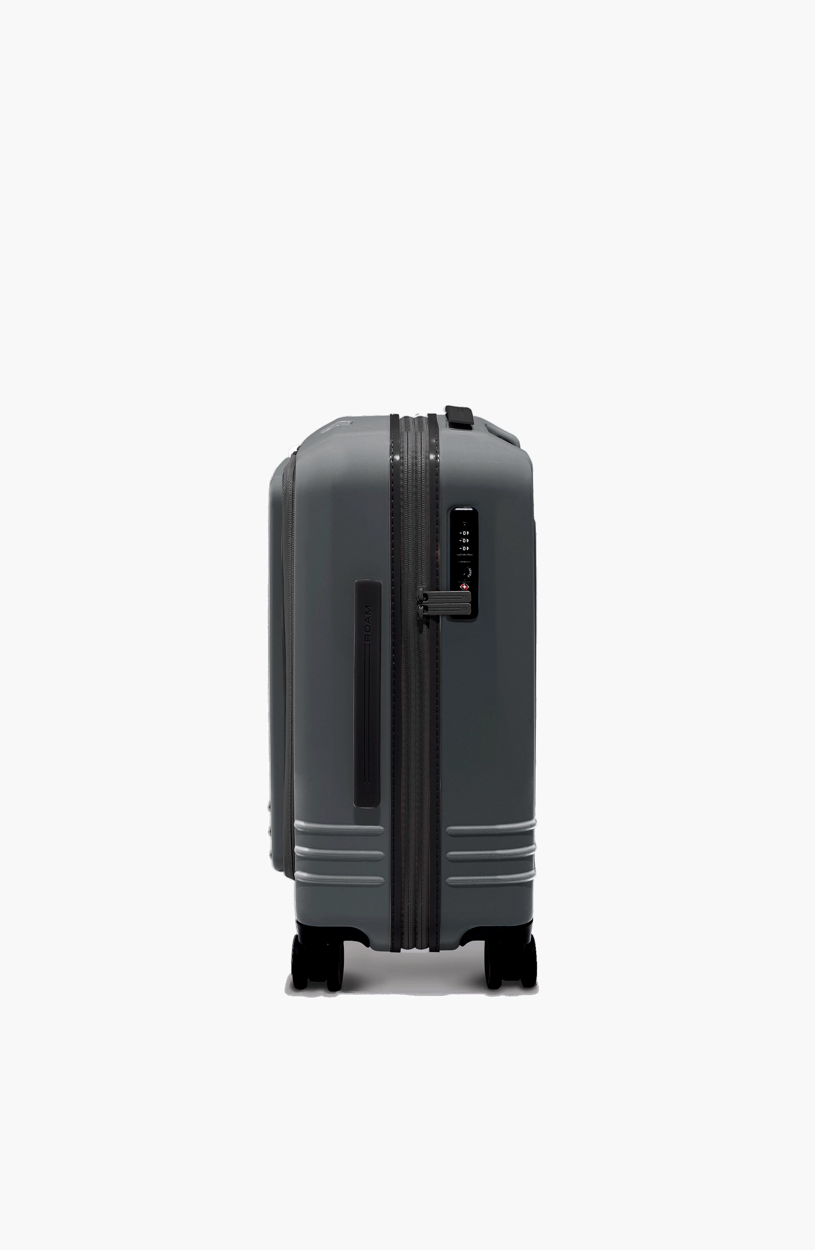 ROAM Luggage Front Pocket Expandable Carry-On, Alternate, color, Matte Steel / Black
