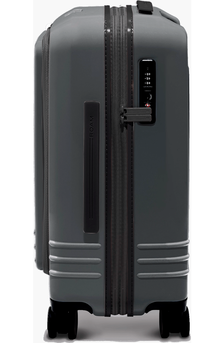 ROAM Luggage Front Pocket Expandable Carry-On, Alternate, color, Matte Steel / Black