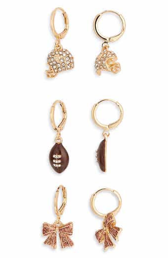 Gameday Set of 3 Huggie Hoop Earrings