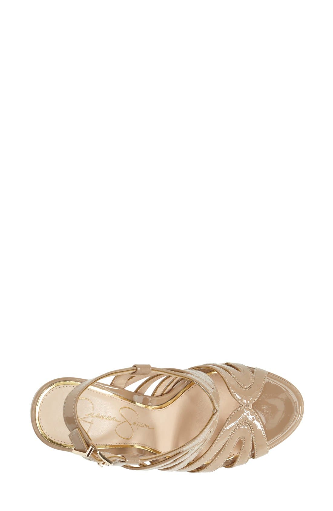 'Belamy' Platform Sandal, Alternate, color, NUDE