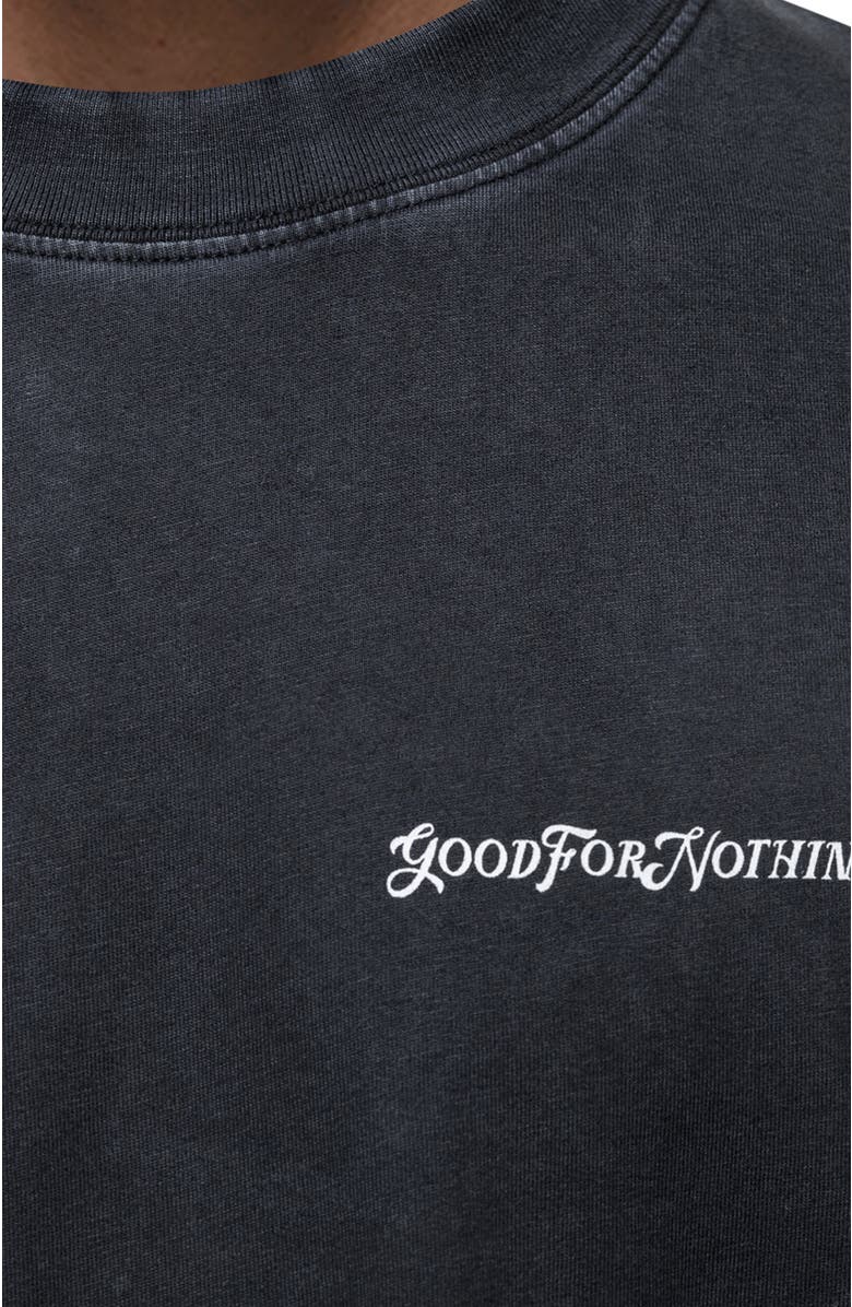 Good For Nothing Vintage Wash Relaxed T-Shirt, Alternate, color, Black