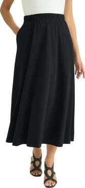 Jessica London Soft Ease Midi Skirt